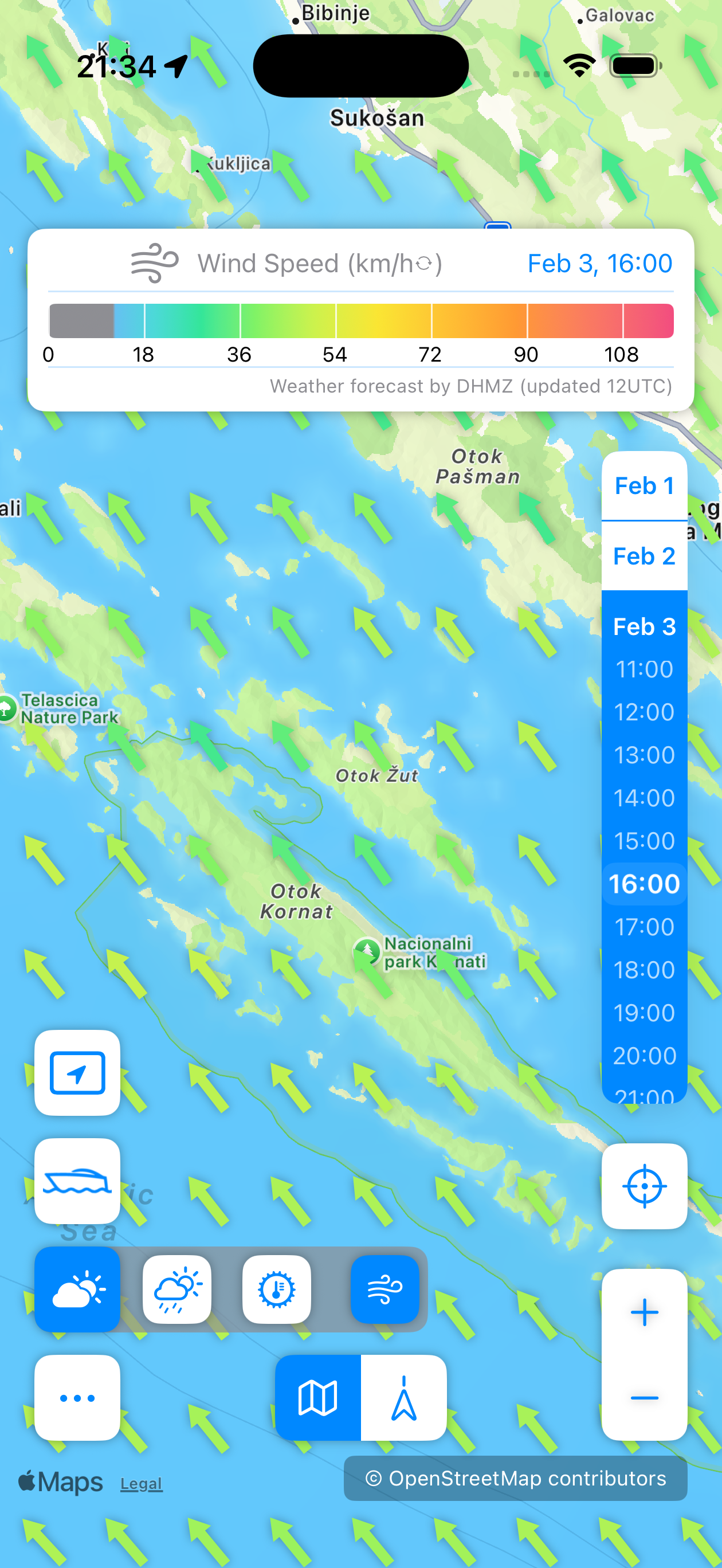 Sailor Wind Forecast